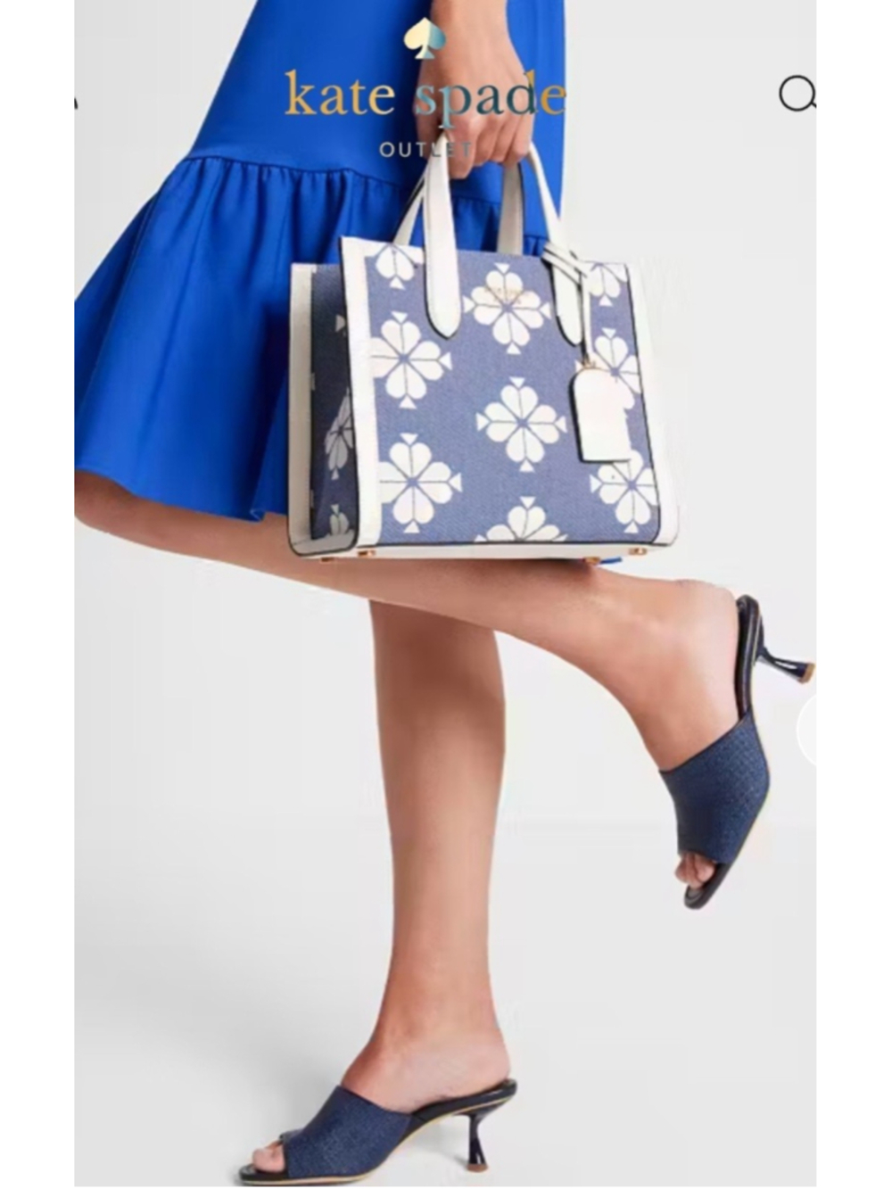 Kate Spade New York Malibu Summer Resort Sandal Blazer Blue Women's Sz 8B